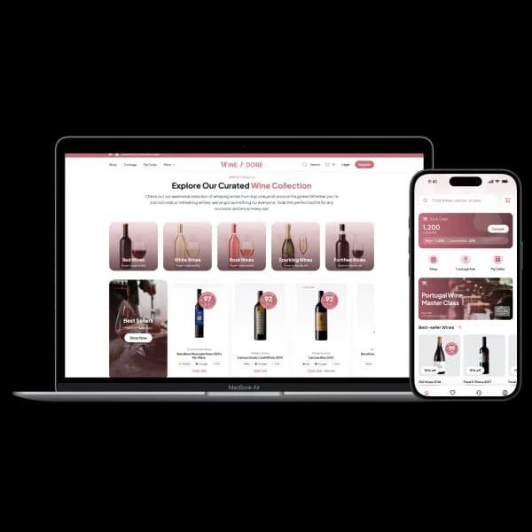 Wine Adore App Ecosystem